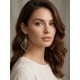 Pendientes oro vegetal – HELSINKI – Biojoya Capim dourado – Sloweco