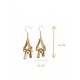 Pendientes oro vegetal – FLORENCIA – Biojoya Capim dourado – Sloweco