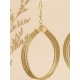 Boucles d'oreilles en or végétal – BUENOS AIRES – Biobijou Capim dourado – Sloweco