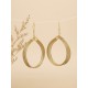Boucles d'oreilles en or végétal – BUENOS AIRES – Biobijou Capim dourado – Sloweco