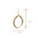 Boucles d'oreilles en or végétal – BUENOS AIRES – Biobijou Capim dourado – Sloweco