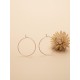 Boucles créoles Acier inoxydable doré 316L Hypoallergéniques – Base pour vos Capimix en or végétal – 2,5 cm – Sloweco