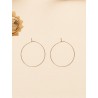 Boucles créoles Acier inoxydable doré 316L Hypoallergéniques – Base pour vos Capimix en or végétal – 2,5 cm – Sloweco