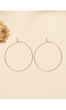 Pendientes criollos Acero inoxidable dorado 316L Hipoalergénicos – Base para tus Capimix de oro vegetal – 3,5 cm – Sloweco