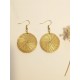 Boucles d'oreilles en or végétal – LIBERTAD – Biobijou Capim dourado 5,5x3 cm – Sloweco