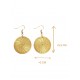 Boucles d'oreilles en or végétal – LIBERTAD – Biobijou Capim dourado 5,5x3 cm – Sloweco