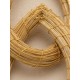 Pendientes oro vegetal – FORTALEZA – Biojoya Capim dourado - 8x2,5 cm– Sloweco