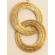 Pendientes oro vegetal – PASIÓN – Biojoya Capim dourado - 7x3 cm– Sloweco