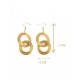 Boucles d'oreilles en or végétal – PASIÓN – Biobijou Capim dourado 7x3 cm – Sloweco