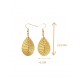 Pendientes oro vegetal – ESPERANZA – Biojoya Capim dourado - 5,5x2 cm– Sloweco