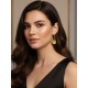 Pendientes oro vegetal – ENCANTO – Biojoya Capim dourado - 5x2 cm– Sloweco