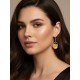 Pendientes oro vegetal – ENCANTO – Biojoya Capim dourado - 5x2 cm– Sloweco