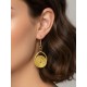Pendientes oro vegetal – ENCANTO – Biojoya Capim dourado - 5x2 cm– Sloweco
