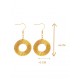 Boucles d'oreilles en or végétal – ENERGIA – Biobijou Capim dourado 6x3 cm – Sloweco