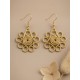 Pendientes oro vegetal – ALEGRIA – Biojoya Capim dourado - 6x3 cm– Sloweco