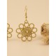 Boucles d'oreilles en or végétal – ALEGRIA – Biobijou Capim dourado 6x3 cm – Sloweco