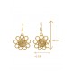 Pendientes oro vegetal – ALEGRIA – Biojoya Capim dourado - 6x3 cm– Sloweco