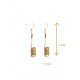 Boucles d'oreilles en or végétal – INSPIRACIÓN – Biobijou Capim dourado 7x1 cm – Sloweco