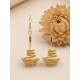Boucles d'oreilles en or végétal – PUREZA – Biobijou Capim dourado 5,5x2 cm – Sloweco