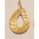 Pendientes oro vegetal – VITALIDAD – Biojoya Capim dourado - 5,5x2,5 cm– Sloweco
