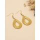 Boucles d'oreilles en or végétal – VITALIDAD – Biobijou Capim dourado 5,5x2,5 cm – Sloweco