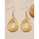 Boucles d'oreilles en or végétal – VITALIDAD – Biobijou Capim dourado 5,5x2,5 cm – Sloweco