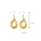 Pendientes oro vegetal – VITALIDAD – Biojoya Capim dourado - 5,5x2,5 cm– Sloweco