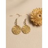 Pendientes oro vegetal – ARMONIA – Biojoya Capim dourado - 4x1,5 cm– Sloweco