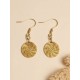 Pendientes oro vegetal – ARMONIA – Biojoya Capim dourado - 4x1,5 cm– Sloweco