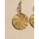 Pendientes oro vegetal – ARMONIA – Biojoya Capim dourado - 4x1,5 cm– Sloweco