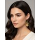 Boucles d'oreilles en or végétal – CREATIVIDAD – Biobijou Capim dourado 7x3 cm – Sloweco