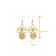 Boucles d'oreilles en or végétal – CREATIVIDAD – Biobijou Capim dourado 7x3 cm – Sloweco