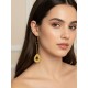Capimix VITALITÉ – Charm pendentif artisanal – Or végétal Capim doUrado – 7×2,5 cm SLOWECO – 1U