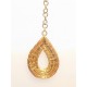Capimix VITALIDAD- Charms Dije artesanal – Colgante Oro vegetal Capim dorado – 7×2,5cm SLOWECO – 1U.