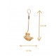 Capimix PURETE – Charm pendentif artisanal – Or végétal Capim doUrado – 6.5×1,5 cm SLOWECO – 1U