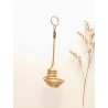 Capimix PUREZA - Charms Dije artesanal – Colgante Oro vegetal Capim dorado – 6,5×1,5cm SLOWECO – 1U.