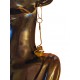 Capimix PURETE – Charm pendentif artisanal – Or végétal Capim doUrado – 6.5×1,5 cm SLOWECO – 1U