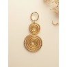 Capimix PAZ - Charms Dije artesanal – Colgante Oro vegetal Capim dorado – 5×2,5cm SLOWECO – 1U.