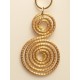 Capimix PAZ - Charms Dije artesanal – Colgante Oro vegetal Capim dorado – 5×2,5cm SLOWECO – 1U.