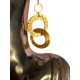 Capimix PASION - Charms Dije artesanal – Colgante Oro vegetal Capim dorado – 5×3cm SLOWECO – 1U.
