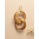 Capimix PASSION – Charm pendentif artisanal – Or végétal Capim doUrado – 5×3 cm SLOWECO – 1U
