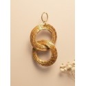 Capimix PASION - Charms Dije artesanal – Colgante Oro vegetal Capim dorado – 5×3cm SLOWECO – 1U.