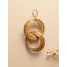 Capimix PASION - Charms Dije artesanal – Colgante Oro vegetal Capim dorado – 5×3cm SLOWECO – 1U.