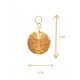 Capimix LIBERTAD - Charms Dije artesanal – Colgante Oro vegetal Capim dorado – 5×3cm SLOWECO – 1U.