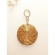 Capimix LIBERTAD - Charms Dije artesanal – Colgante Oro vegetal Capim dorado – 5×3cm SLOWECO – 1U.