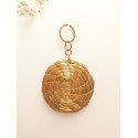 Capimix LIBERTAD - Charms Dije artesanal – Colgante Oro vegetal Capim dorado – 5×3cm SLOWECO – 1U.