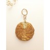 Capimix LIBERTAD - Charms Dije artesanal – Colgante Oro vegetal Capim dorado – 5×3cm SLOWECO – 1U.
