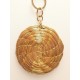 Capimix LIBERTAD - Charms Dije artesanal – Colgante Oro vegetal Capim dorado – 5×3cm SLOWECO – 1U.