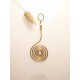 Capimix ILLUSION – Charm pendentif artisanal – Or végétal Capim dourado – 7×2,5 cm SLOWECO – 1U