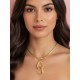Capimix FORTALEZA  - Charms Dije artesanal – Colgante Oro vegetal Capim dorado – 7×2,5cm SLOWECO – 1U.
